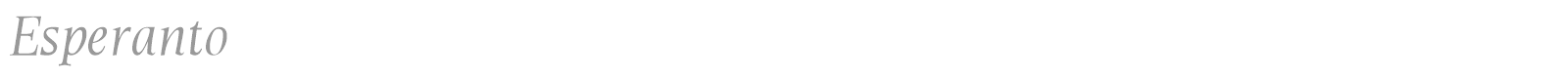 Esperanto font preview